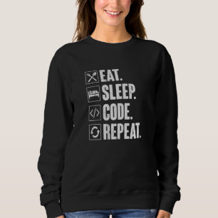 Eat Slaapcode Coderingsprogrammer herhalen Trui