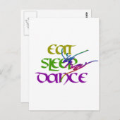 EAT SLAAPDANCE BRIEFKAART (Voorkant / Achterkant)
