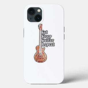 Eat slaapgitaar herhaalde motivatie prijsopgave iPhone 13 hoesje