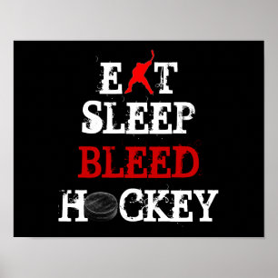 EAT/SLAP/BLEED/HOCKEY POSTER