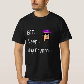 Eat Sleep Acheter Crypto T-shirt | Don d'investiss