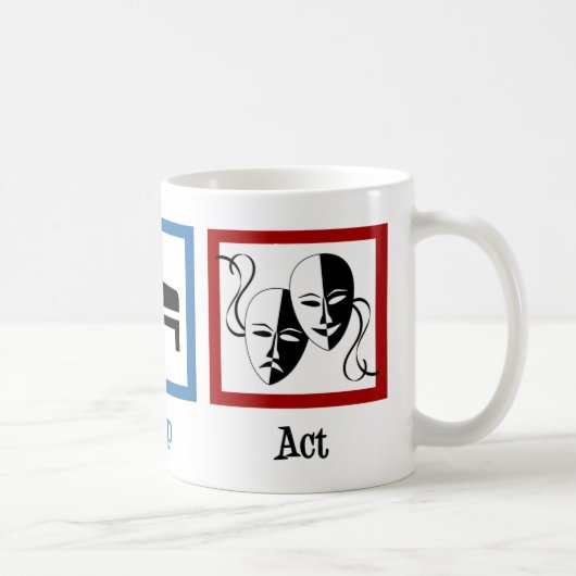 Eat Sleep Act Funny Actor Theater Koffiemok (Rechts)