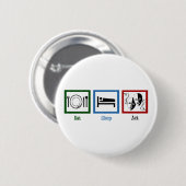 Eat Sleep Act Ronde Button 5,7 Cm (Voorkant /achterkant)