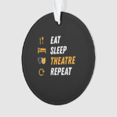 Eat Sleep Actress Repeat - Drôle Graphique Musical (devant)