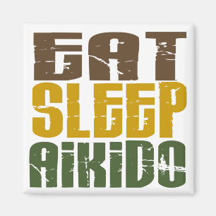 Eat Sleep Aikido 1 Magneet