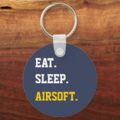 Eat Sleep Airsoft Sleutelhanger (Voorkant)