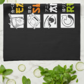 Eat Sleep Anime Herhaal Cadeauidee Cosplayer Theedoek (Gevouwen)