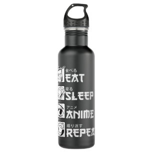 Eat Sleep Anime Repea, Funny Japanese Manga Gift T Waterfles