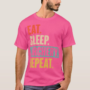 Eat Sleep Archery Herhaal Funny Archer Archery T-shirt