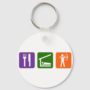 Eat Sleep Archery! Sleutelhanger