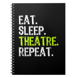 Eat Sleep Atre Herhaal Actor Ater Ater Cadeautje Notitieboek