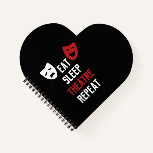Eat Sleep Atre Repeat - Muzikale Broadway-acteur G Notitieboek