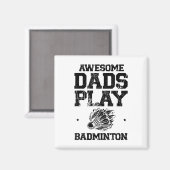 Eat Sleep Badminton Repeat Shuttle Racket Magneet (Voorkant / Achterkant)