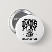 Eat Sleep Badminton Repeat Shuttle Racket Ronde Button 5,7 Cm (Voorkant /achterkant)