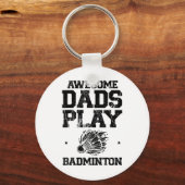 Eat Sleep Badminton Repeat Shuttle Racket Sleutelhanger (Voorkant)