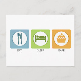 Eat Sleep Bake! Briefkaart