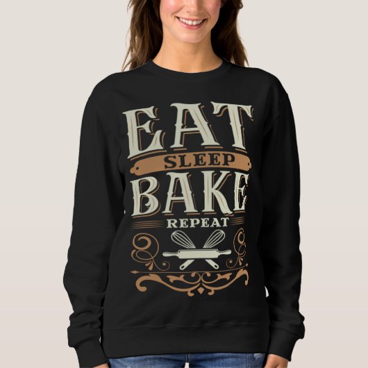 Eat Sleep Bake Repeat Trui (Voorkant)