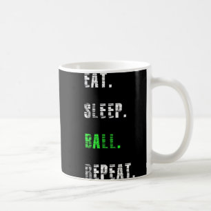Eat Sleep Ball Herhaal Basketball Gift Koffiemok