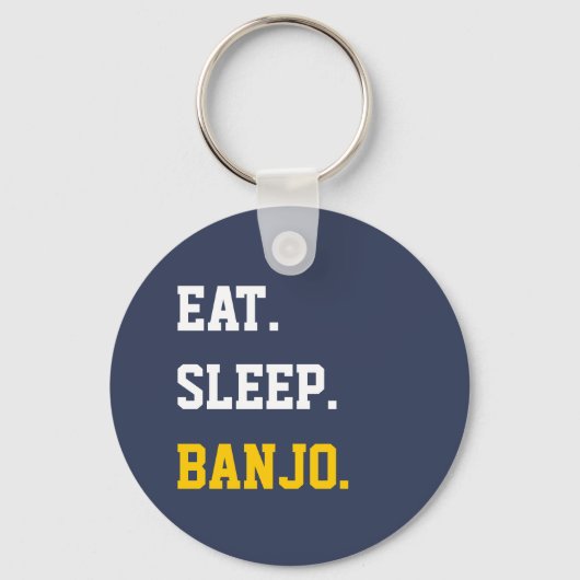 Eat Sleep banjo Sleutelhanger (Voorkant)