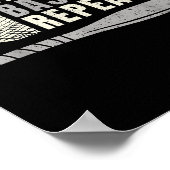 Eat Sleep Baseball Herhaal Funny Baseball Player Poster (Hoek)