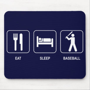 Eat Sleep Baseball Mousepad Muismat