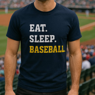 Eat Sleep Baseball T-shirt