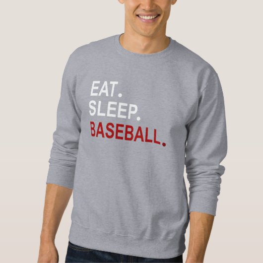 Eat Sleep Baseball Trui (Voorkant)
