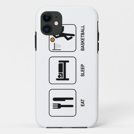 Eat Sleep Basketball Case-Mate iPhone Case (Achterkant)