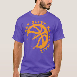 Eat Sleep Basketball Herhalen T-shirt