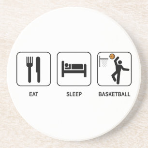 Eat Sleep Basketball Onderzetter