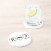 Eat Sleep Basketball Onderzetter (Zijkant)