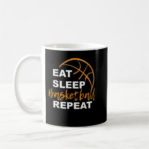 Eat Sleep Basketball Reparel apparel T-shirt Koffiemok