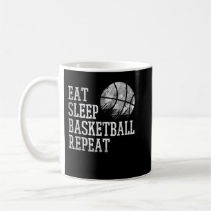 Eat Sleep Basketball Repeat Coach Player Men Women Koffiemok