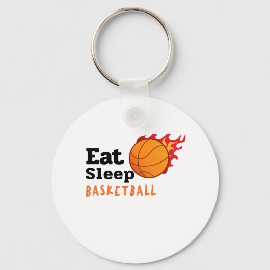 Eat Sleep Basketball Sleutelhanger (Voorkant)