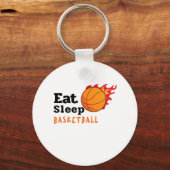 Eat Sleep Basketball Sleutelhanger (Voorkant)