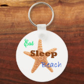 Eat Sleep Beach - Sleutelhanger (Voorkant)