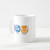 Eat Sleep Bead Koffiemok (Voorkant links)