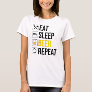 Eat Sleep Beer Herhalen T-shirt