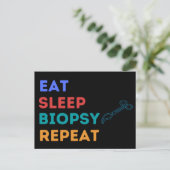 EAT SLEEP BIOPSY REPEAT - BIOPSY BRIEFKAART (Staand voorkant)