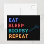 EAT SLEEP BIOPSY REPEAT - BIOPSY BRIEFKAART (Voorkant / Achterkant)