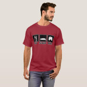 Eat Sleep Bird (bins) T-shirt (Voorkant volledig)