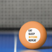 Eat Sleep Bitcoin Herhalen Pingpongballen (Net)