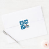 Eat Sleep Blades - Blauw Ronde Sticker (Envelop)