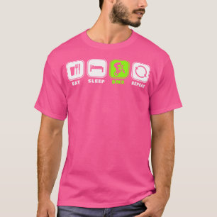 Eat Sleep Bmx Herhaal fiets Funny Motocross T-shirt