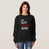 Eat Sleep Bookkeeping Repeat Bookkeeper Accountant Trui (Voorkant volledig)