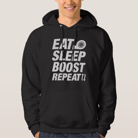 Eat Sleep Boost Herhalen Hoodie (Voorkant)