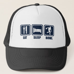 Eat Sleep Bowling Herhalen Trucker Pet