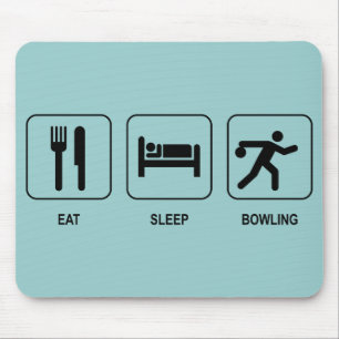 Eat Sleep Bowling Mousepad Muismat