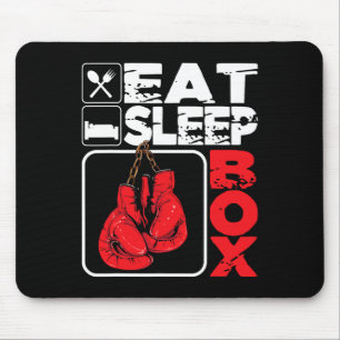 Eat Sleep Box - Boksen minnaar Gym Boxer Kickbokse Muismat