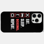 Eat Sleep Boxing herhalen Case-Mate iPhone Case (Achterkant (horizontaal))